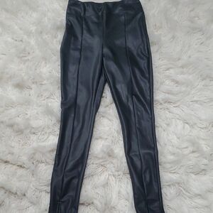 Express Black Faux Leather Leggings